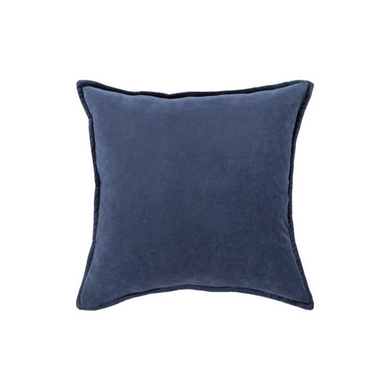 Denim Blue Velvet Pillow