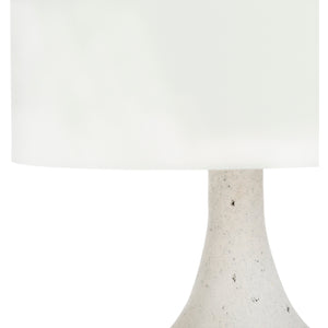 White Plaster Lamp