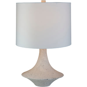 White Plaster Lamp