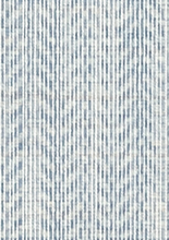 Blue Herringbone Wallpaper
