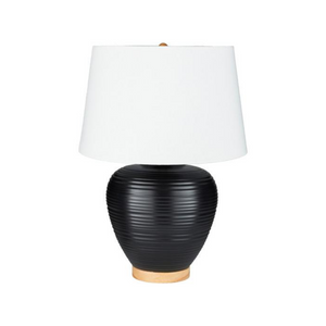 Black Round Table Lamp