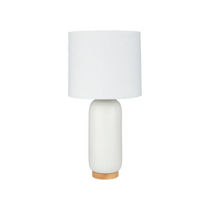 White Glazed Table Lamp