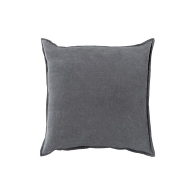 Charcoal Velvet Pillow